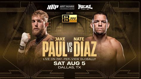 Apr 12, 2023 · By Greg Rosenstein. Apr 12, 2023. 27. Social media star Jake Paul has his next boxing fight set against former UFC title contender Nate Diaz on Aug. 5 at the American Airlines Center in Dallas ... 